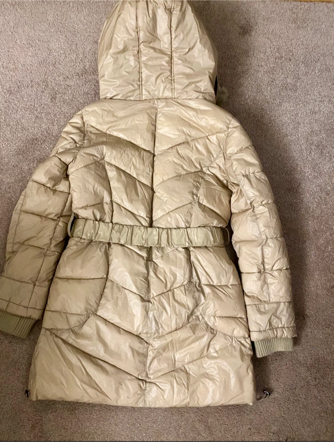 Women's Puffer Coat with Faux Fur Hood - photo 4