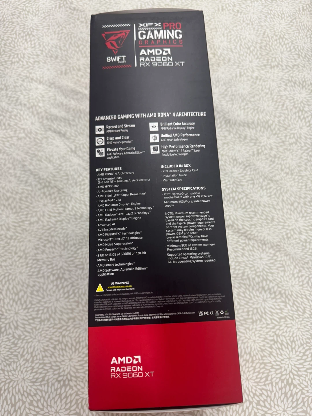 XFX AMD Radeon RX 9060 XT Gaming Graphics Card - photo 3