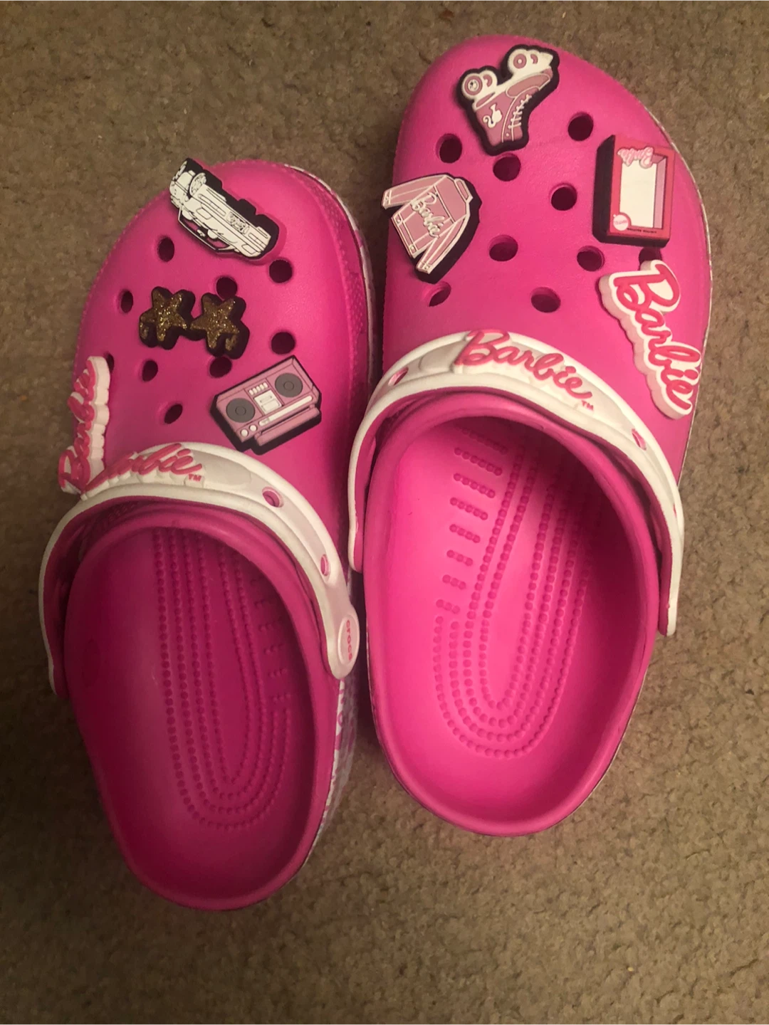 7 size Barbie Crocs women Pink Clogs - photo 3