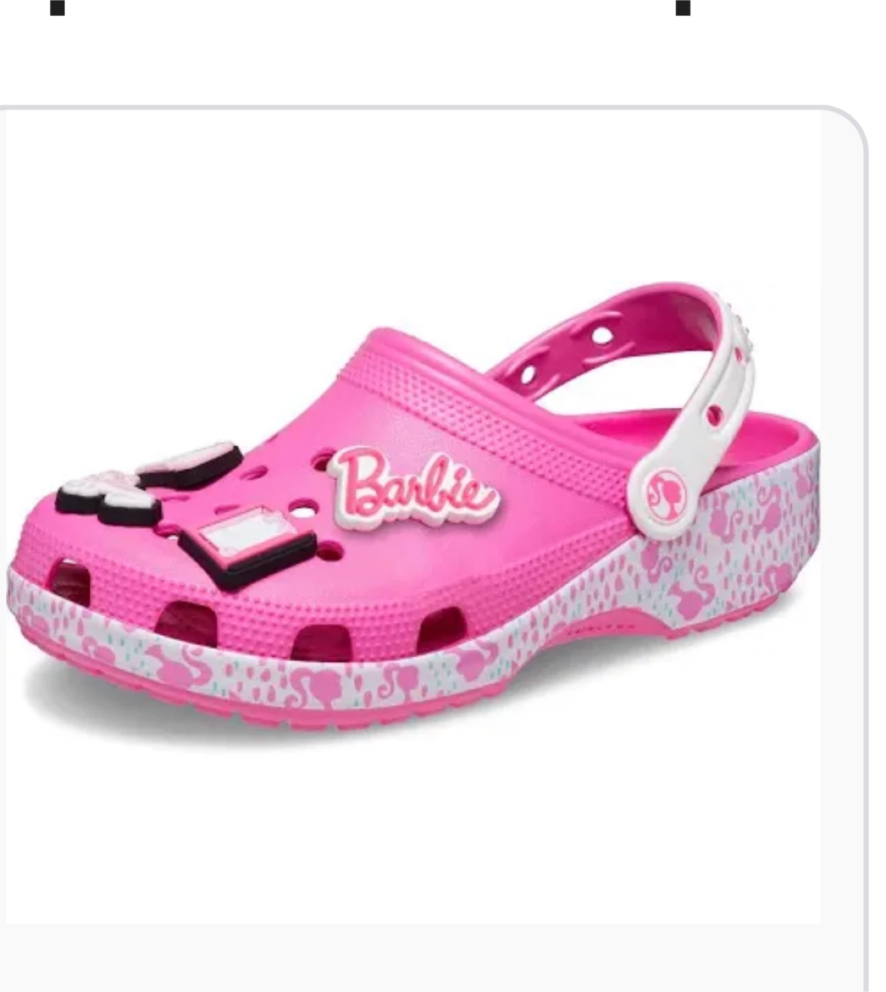7 size Barbie Crocs women Pink Clogs