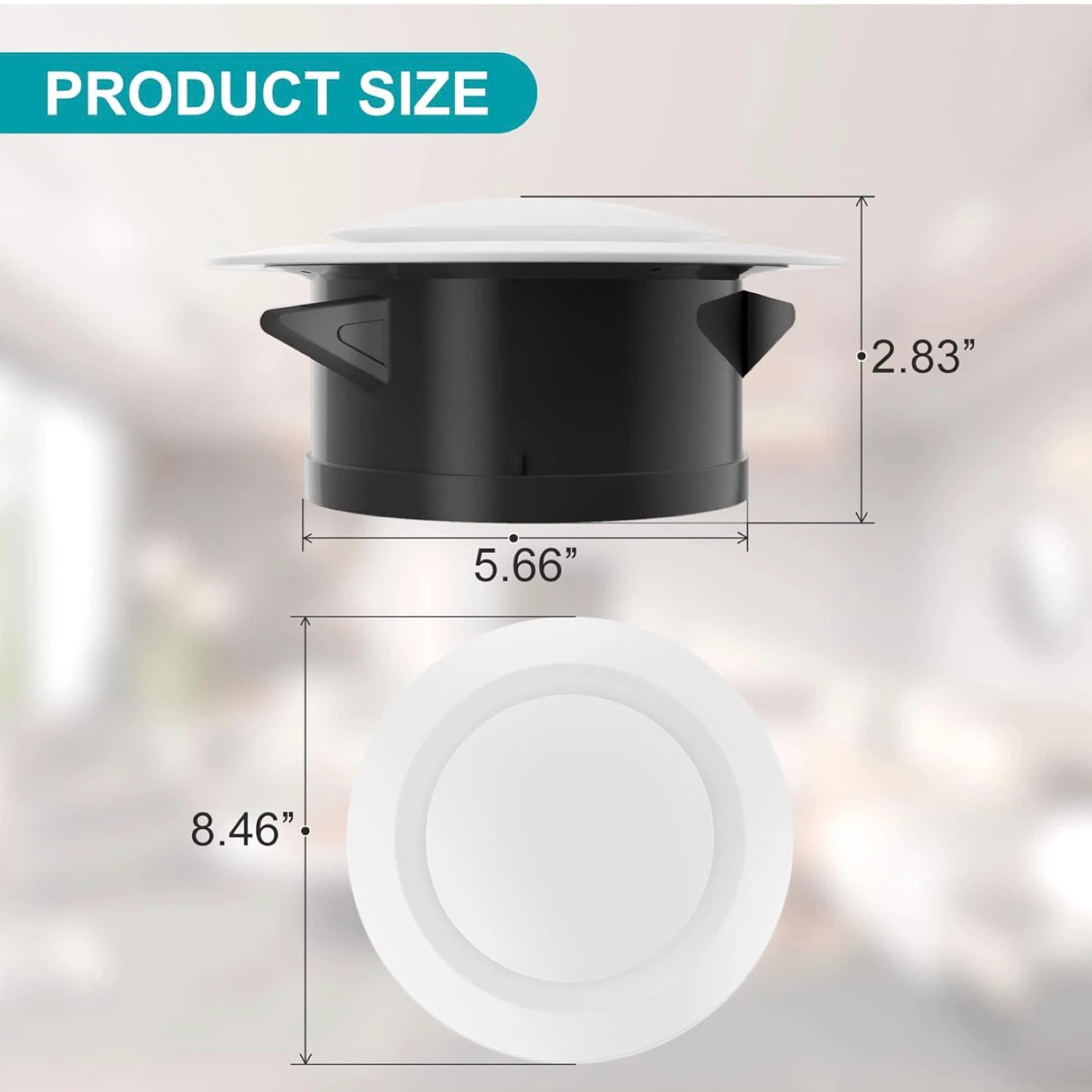 6 Inch Air Vent Covers, ABS Adjustable Soffit Vent - photo 3