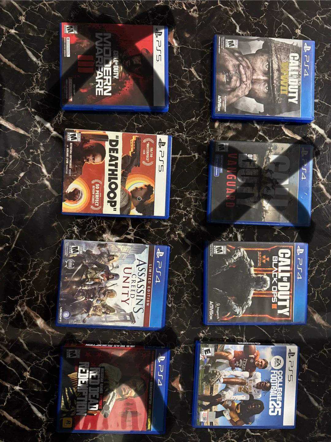 Selling games in great conditions PS5 and PS4