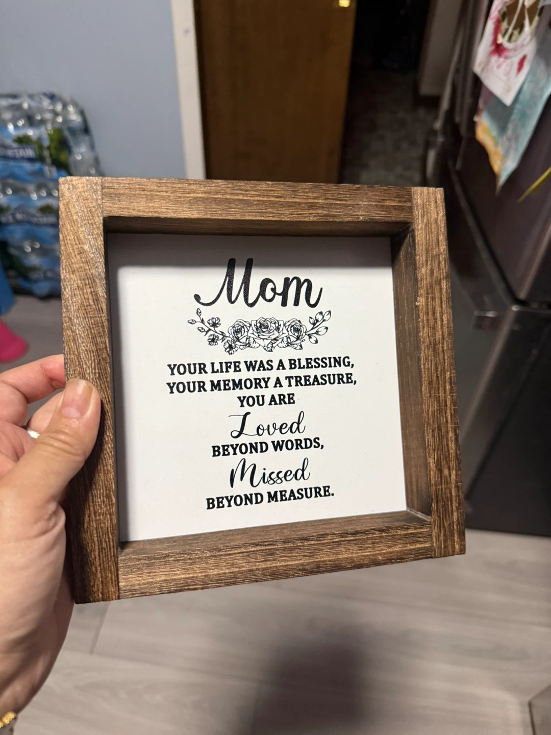 Mom Memorial Wood Sign