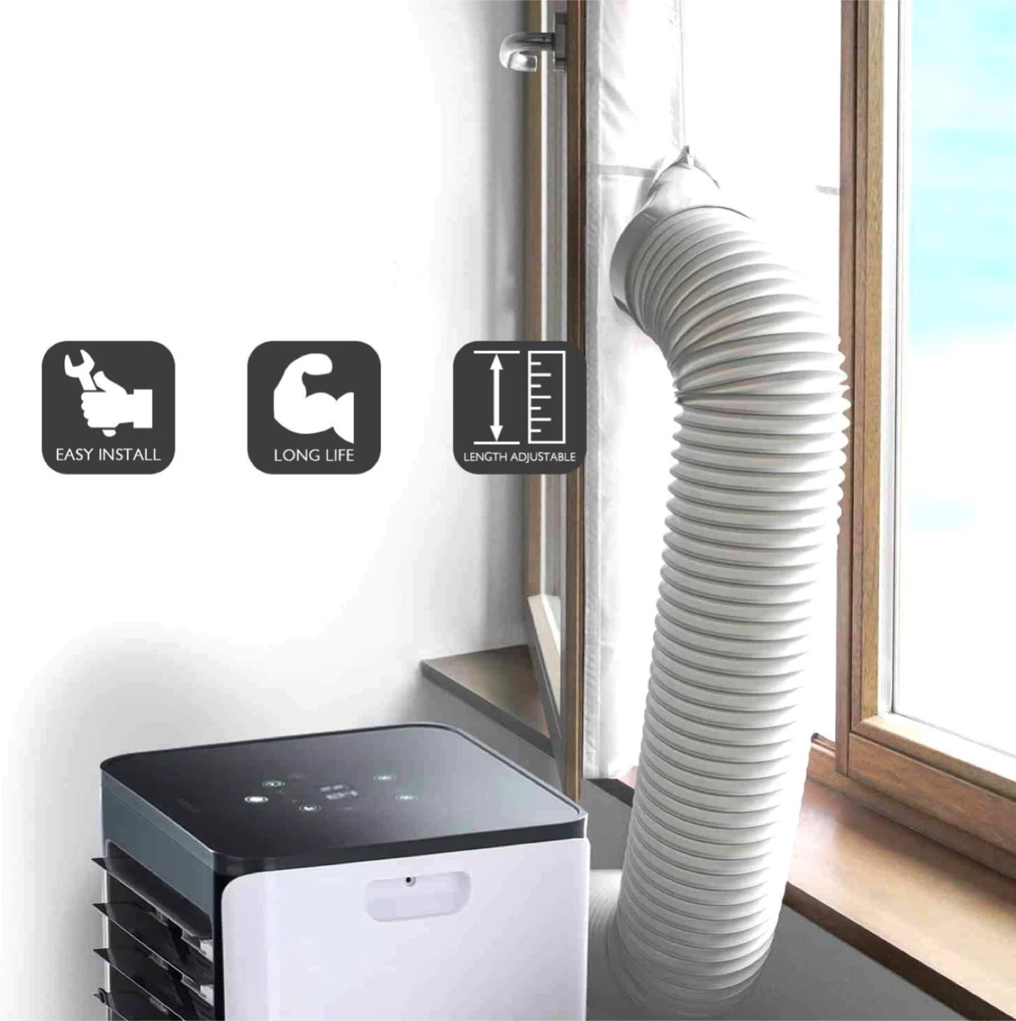 5 Inch Diameter Exhaust Hose for Portable Air Conditioner - photo 4