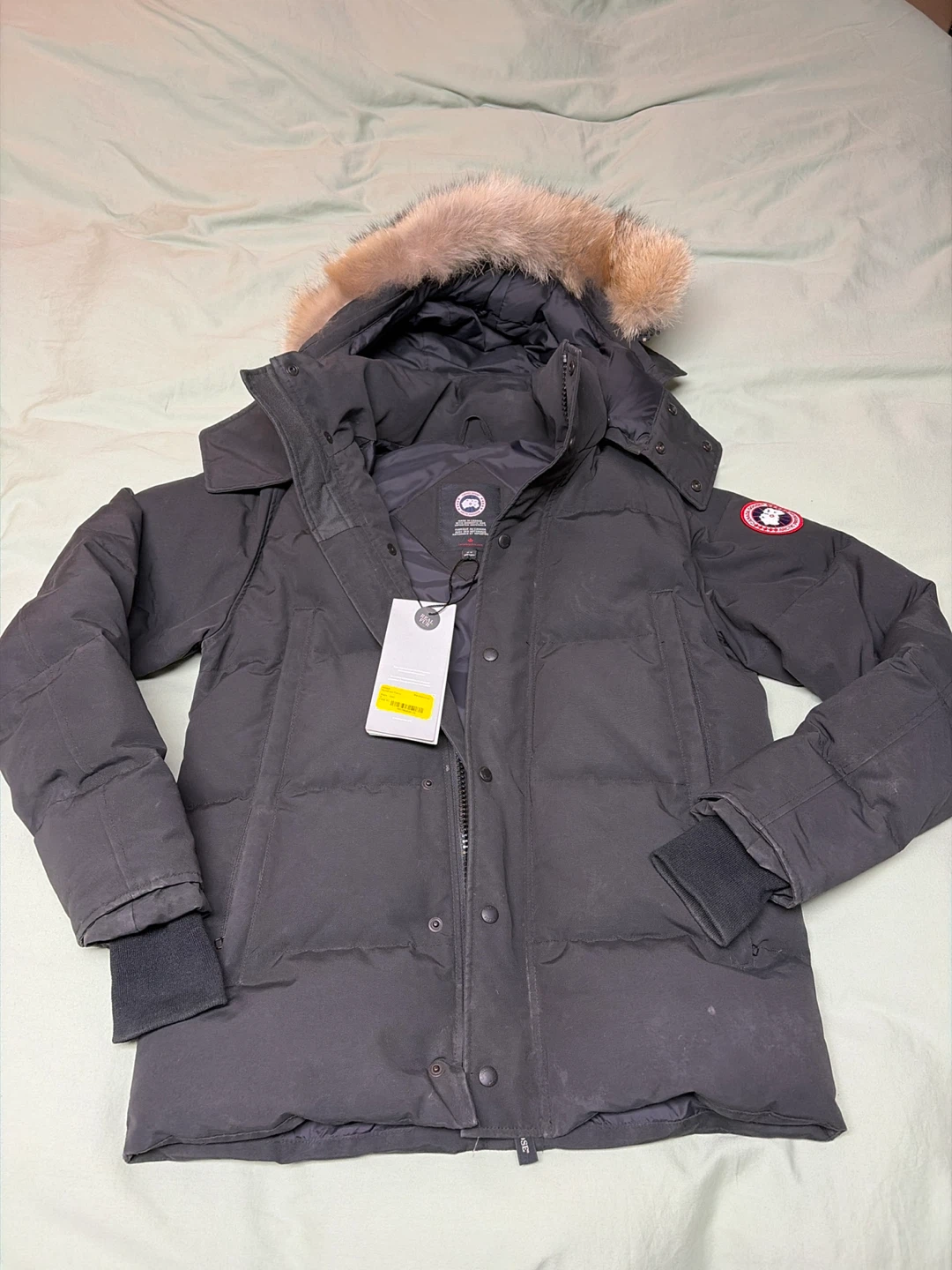 （Real Fur）Canada Goose Wyndham Parka Black M