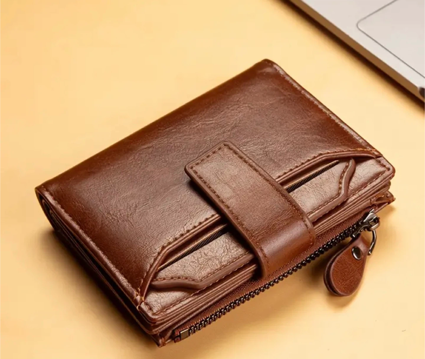 New ! Brown  PU Leather Wallet - photo 3