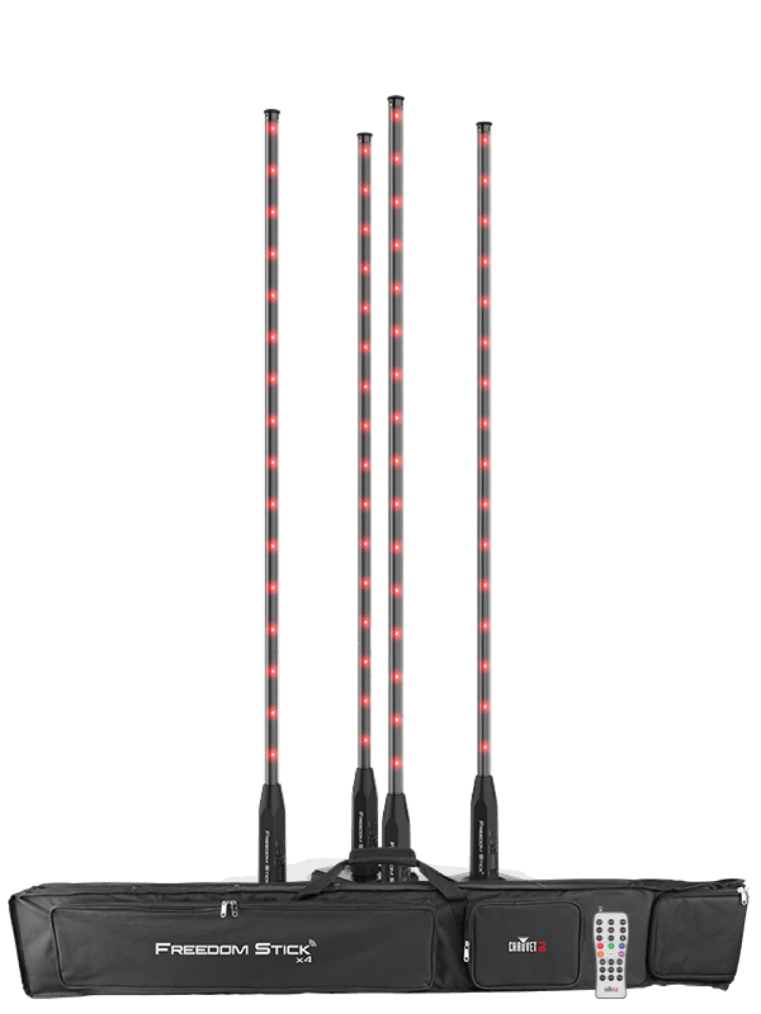 CHAUVET DJ Freedom Stick X4 LED Stick Set with Case & Remote