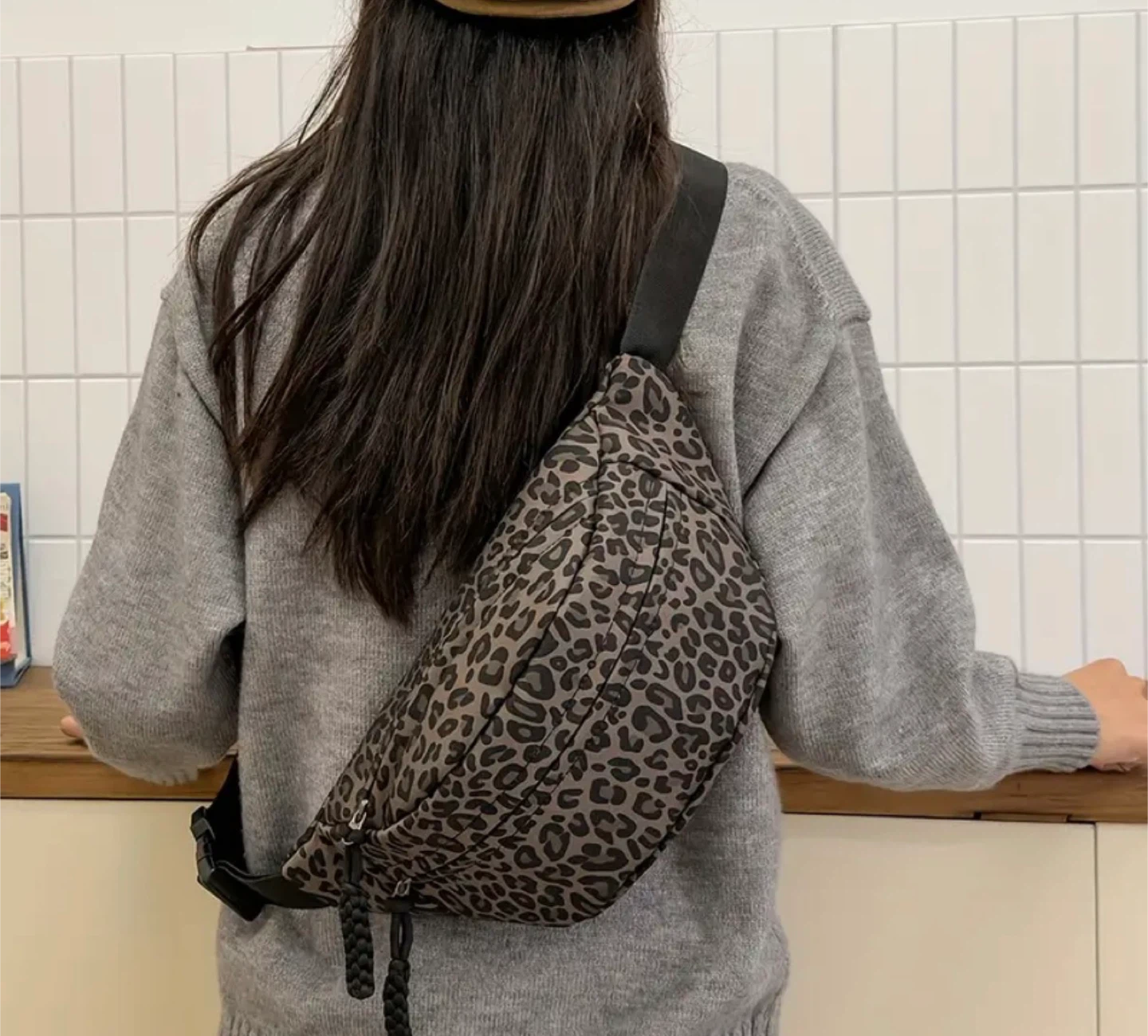 New! Leopard Print Fanny Pack Waist Bag