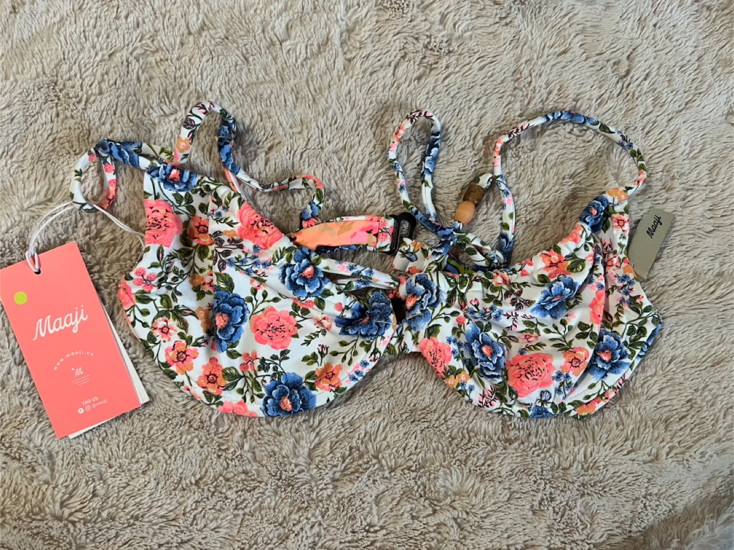 Maaji Floral Bikini Top
