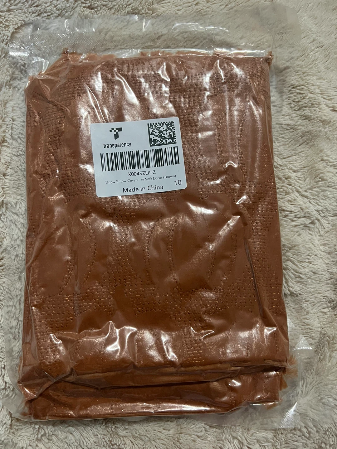 Transparency Throw Pillow Covers - Brown