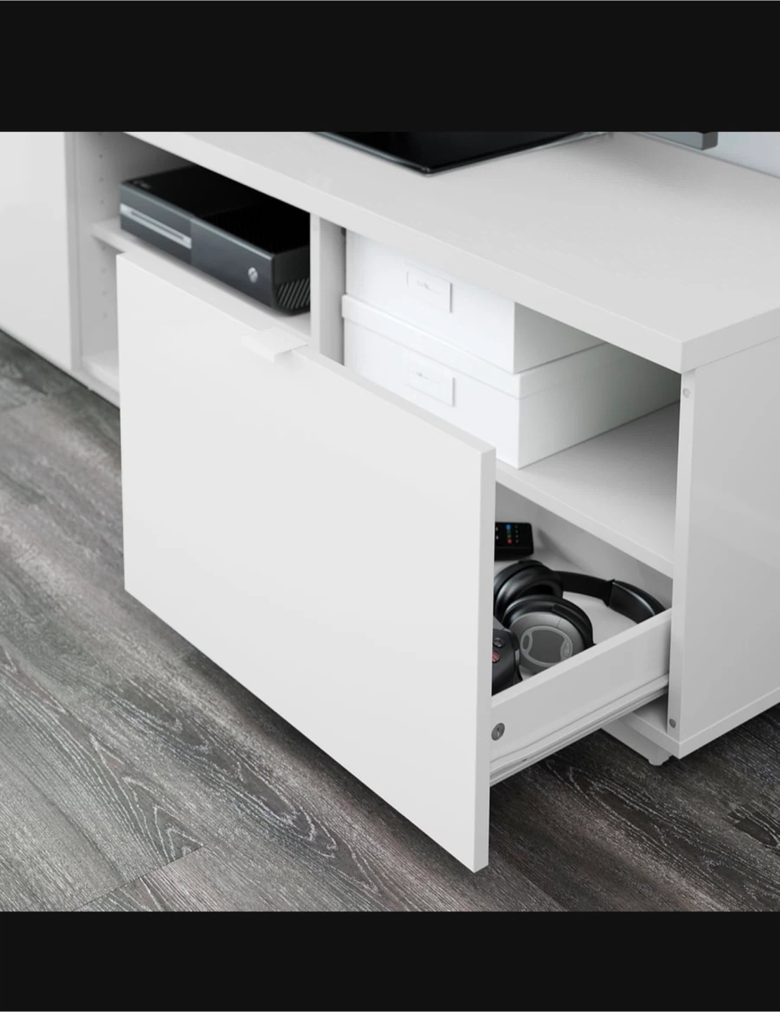 IKEA BESTÅ TV Stand White - 160 cm - photo 3