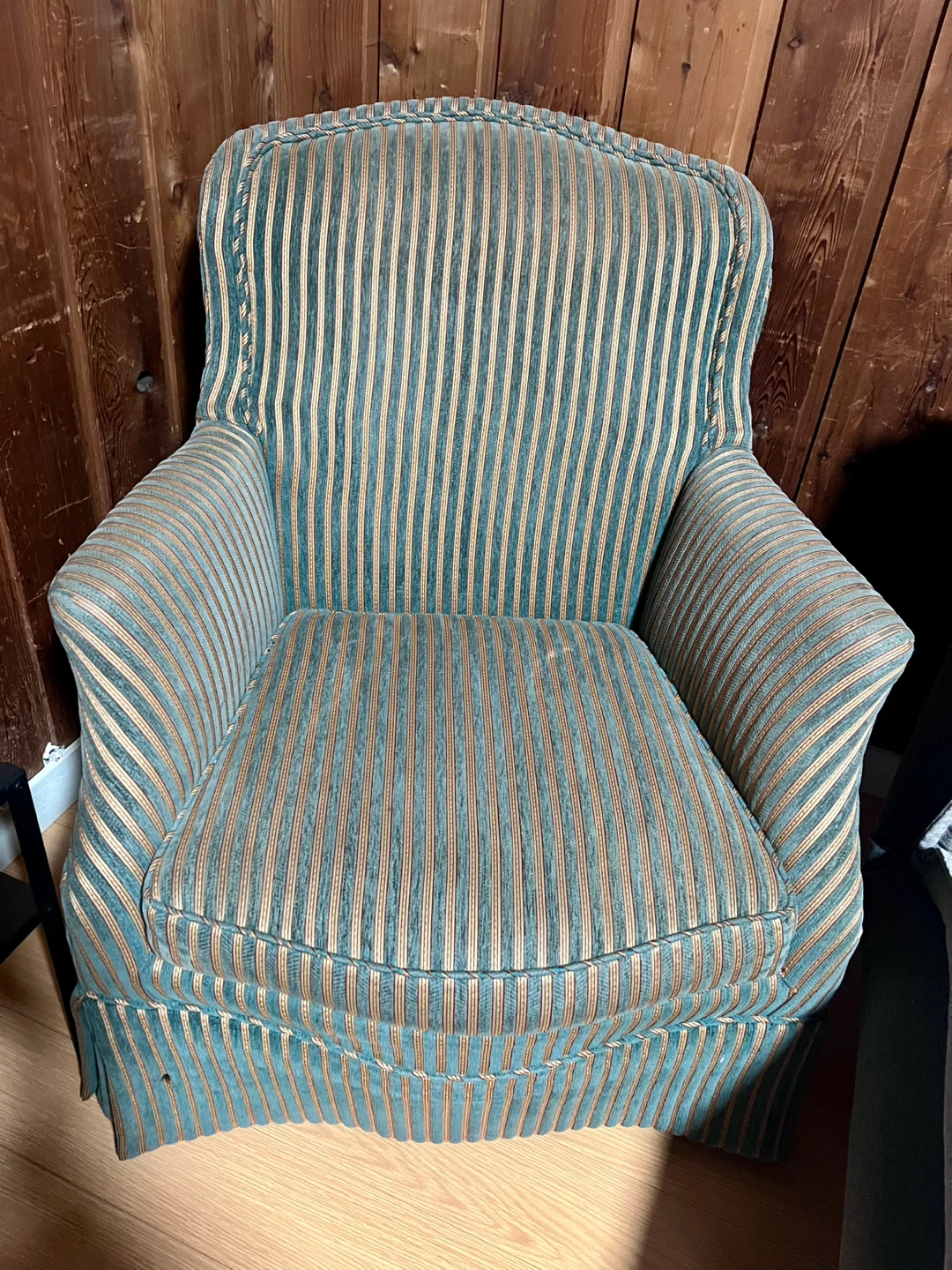 Striped Accent Chair