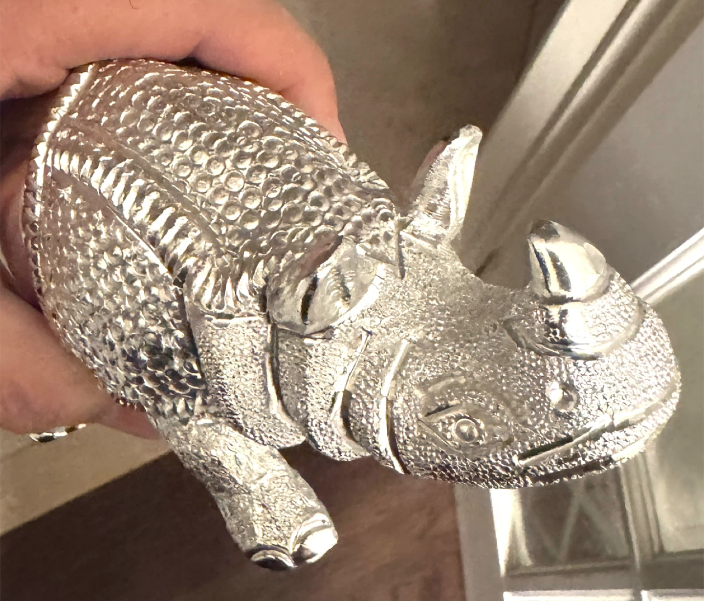 Rhino Figurine Silver Tone, metal - photo 4