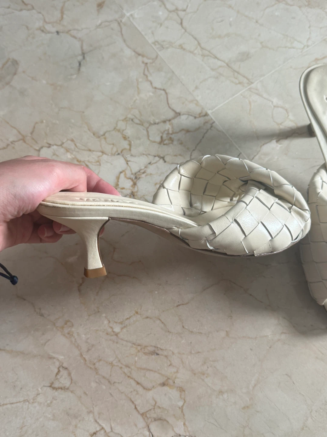 Bottega Veneta Woven Leather Heeled Mules - photo 3