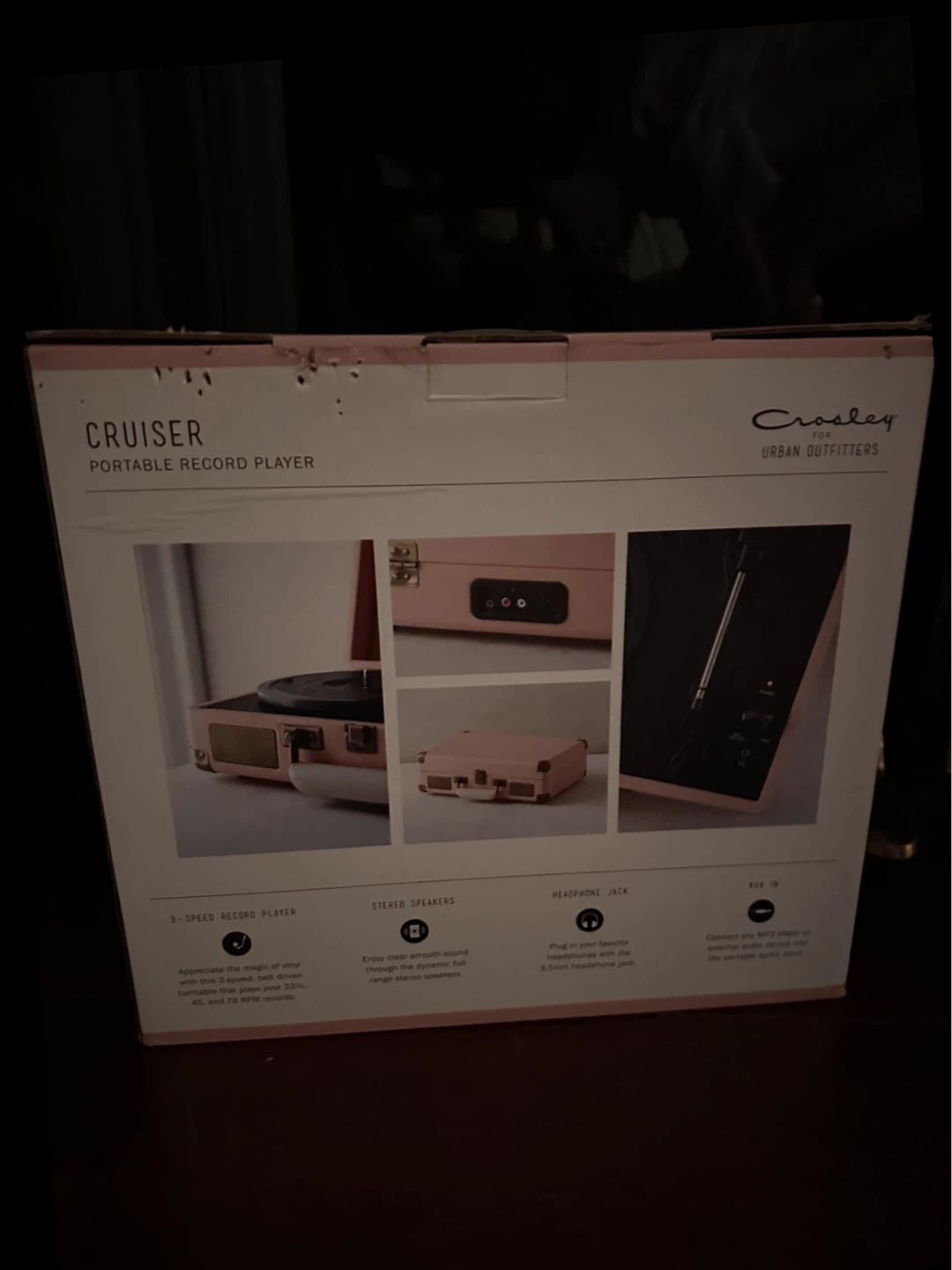 Crosley Cruiser Portable Record Player - Pink - photo 3