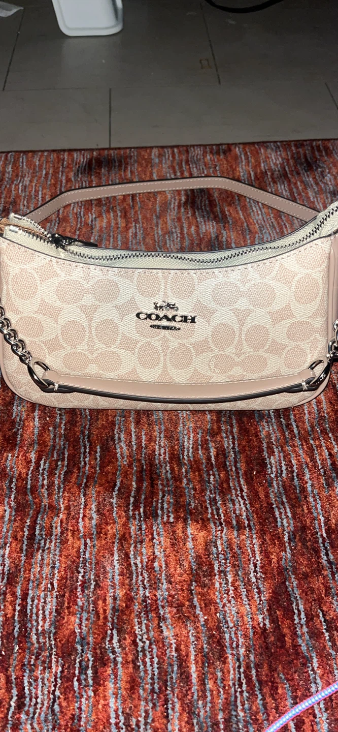 Coach Handbag with Signature Print