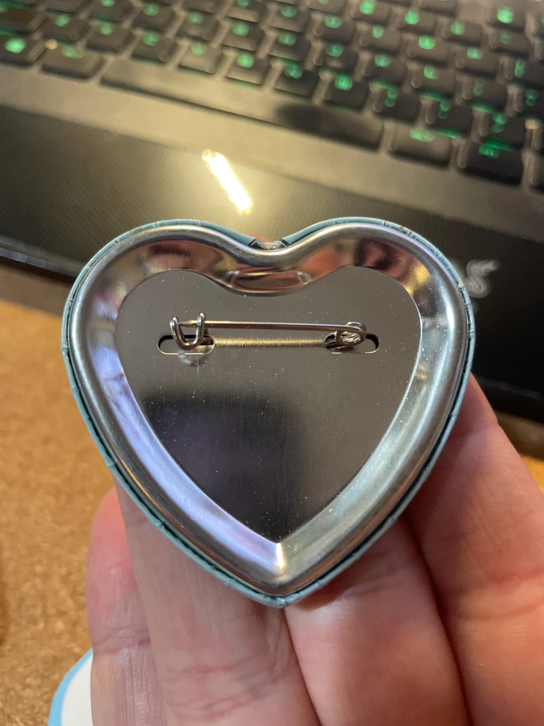 Custom Honest Ed’s Style Heart Shaped Pin-Back Button or Magnet - photo 2