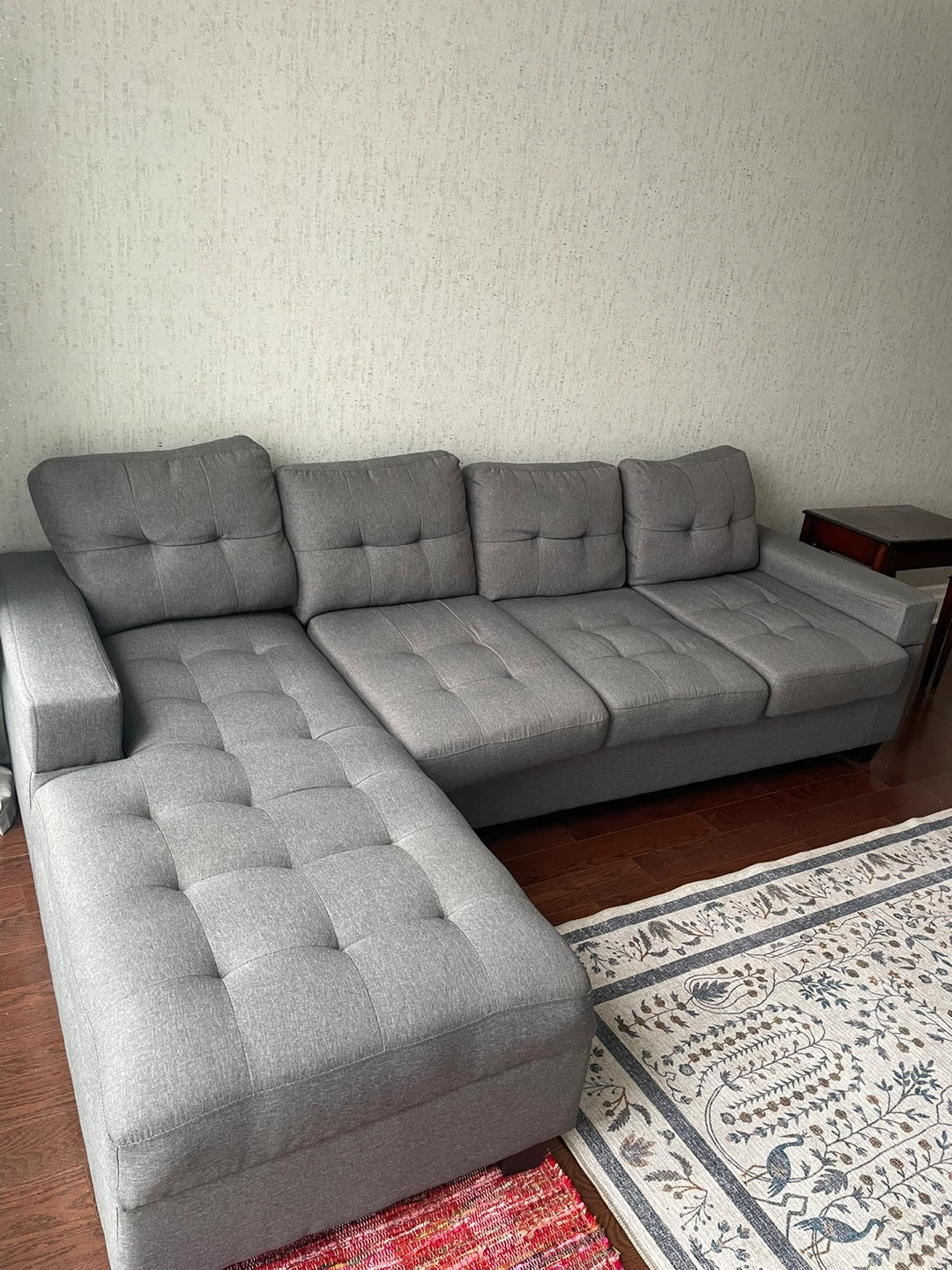 Grey Sectional Sofa with Storage - photo 2