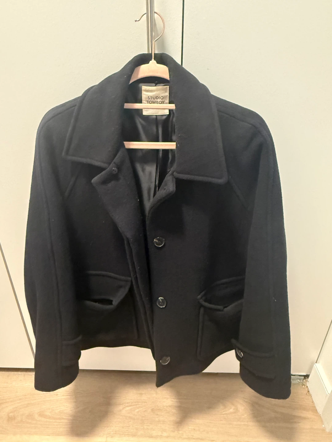 STUDIO TOMBOY Black Wool Blend Jacket