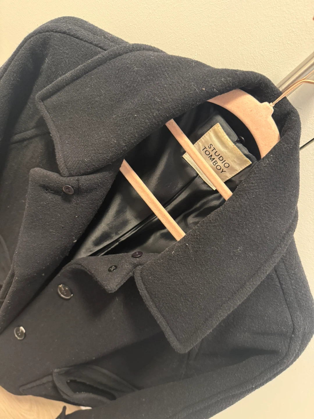 STUDIO TOMBOY Black Wool Blend Jacket - photo 3