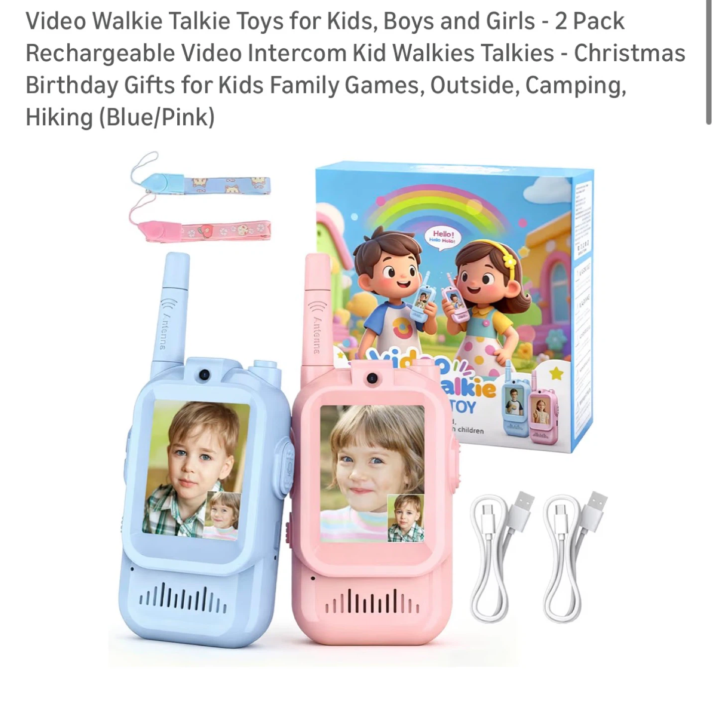 Brand New Video Walkie Talkies for Kids