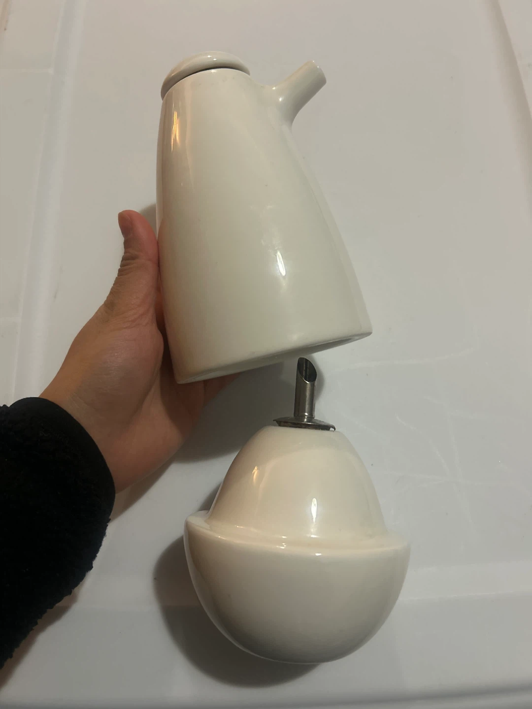 Dual Oil Pourer Bottles Ceramic