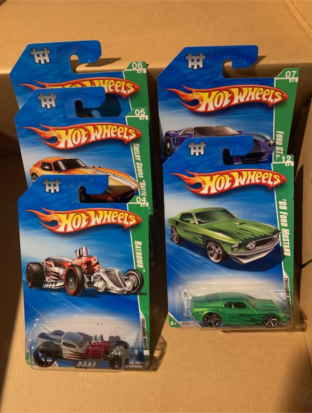 LOT of 5 Hot Wheels NEW Treasure Hunts 2010