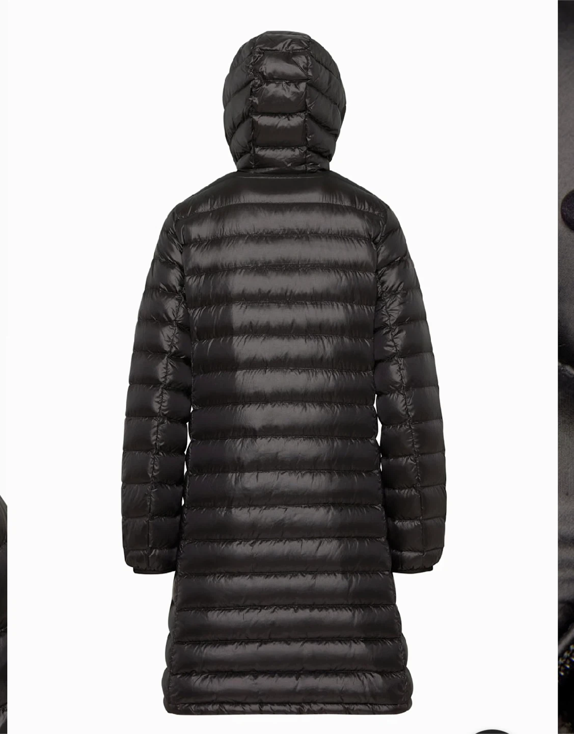 Black Packable Goose Down Puffer Jacket - photo 2