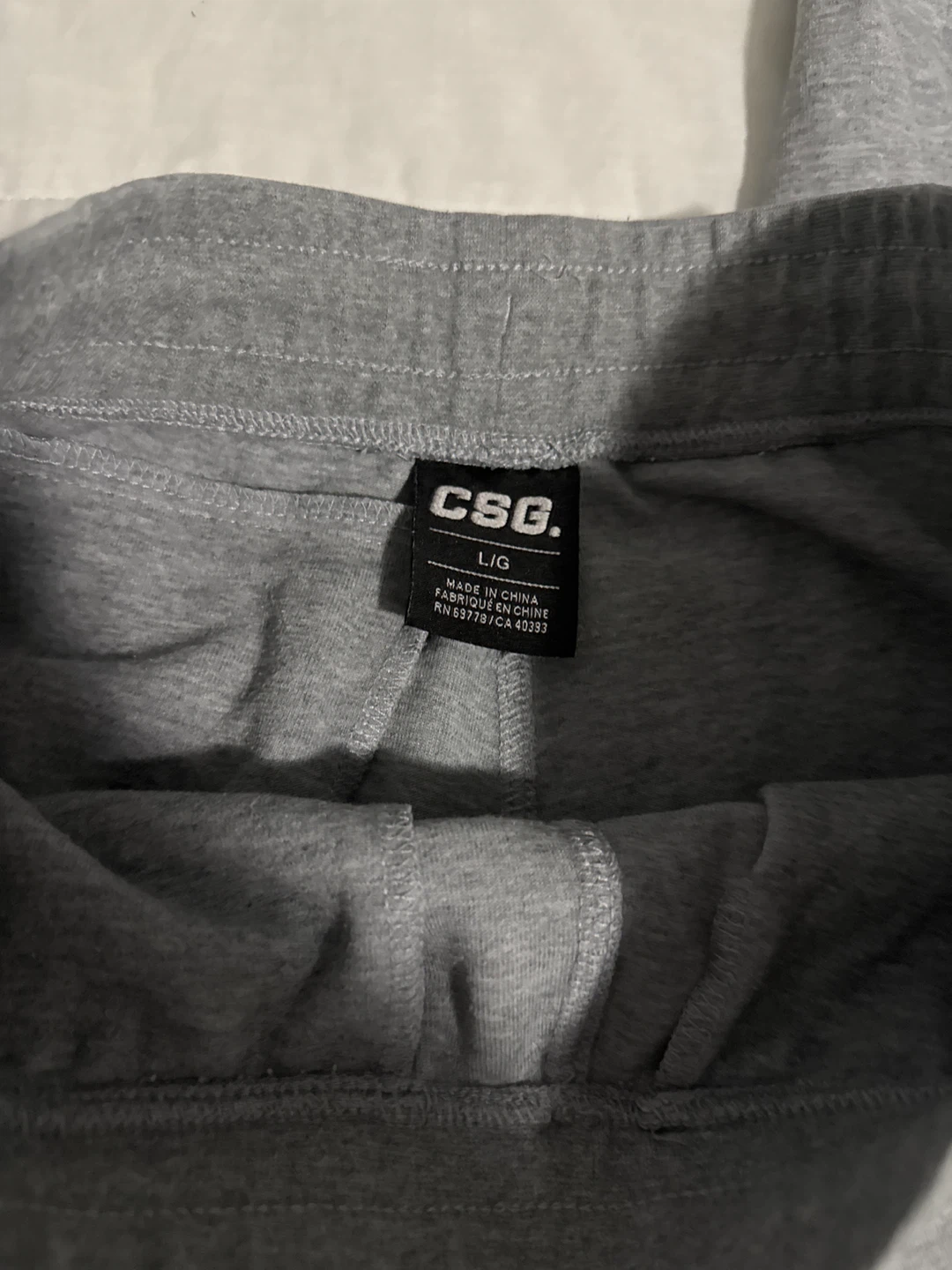 CSG Men's Grey Joggers Size L/G - photo 2