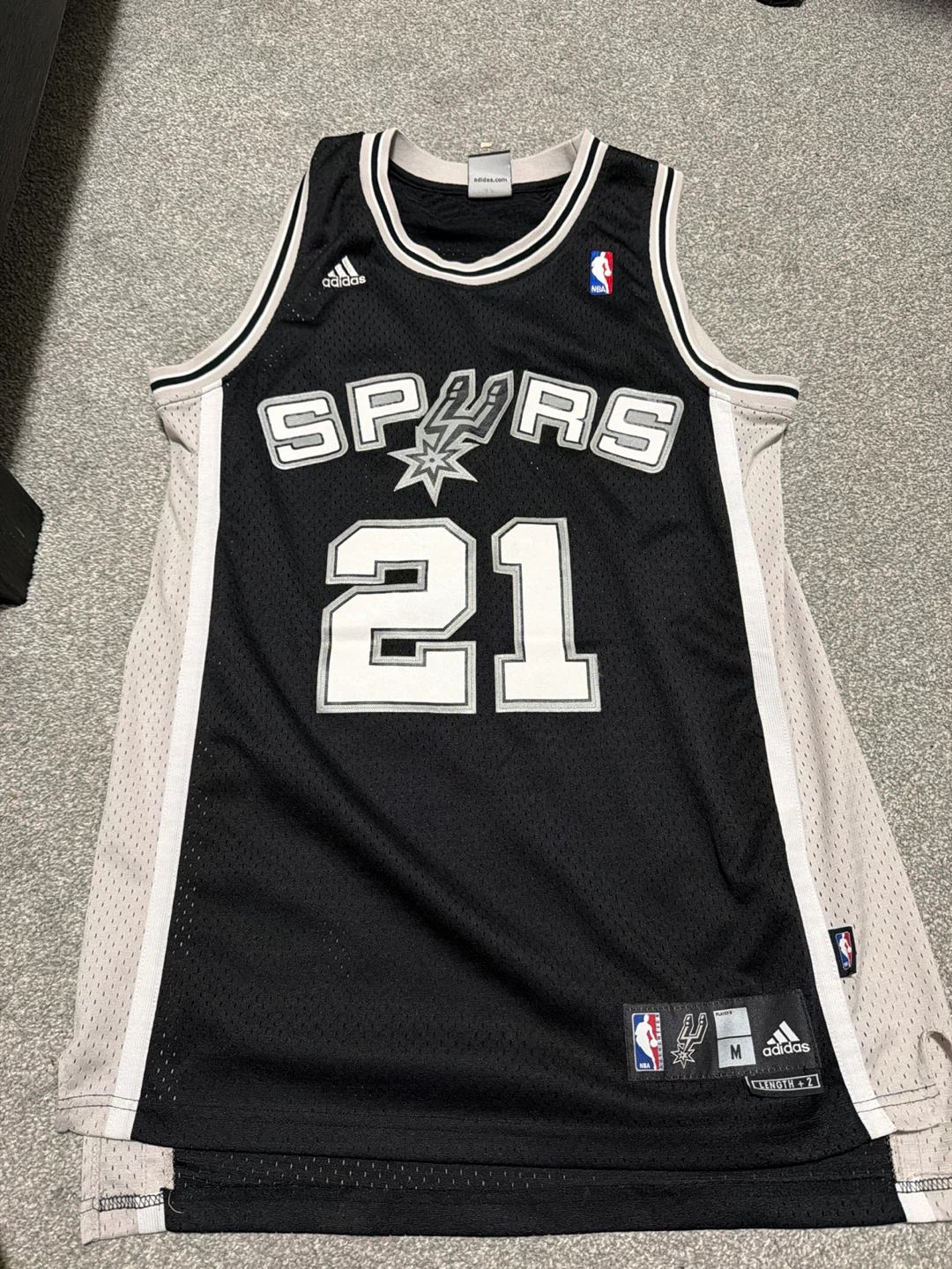 Tim Duncan 21 San Antonio Spurs Adidas Jersey