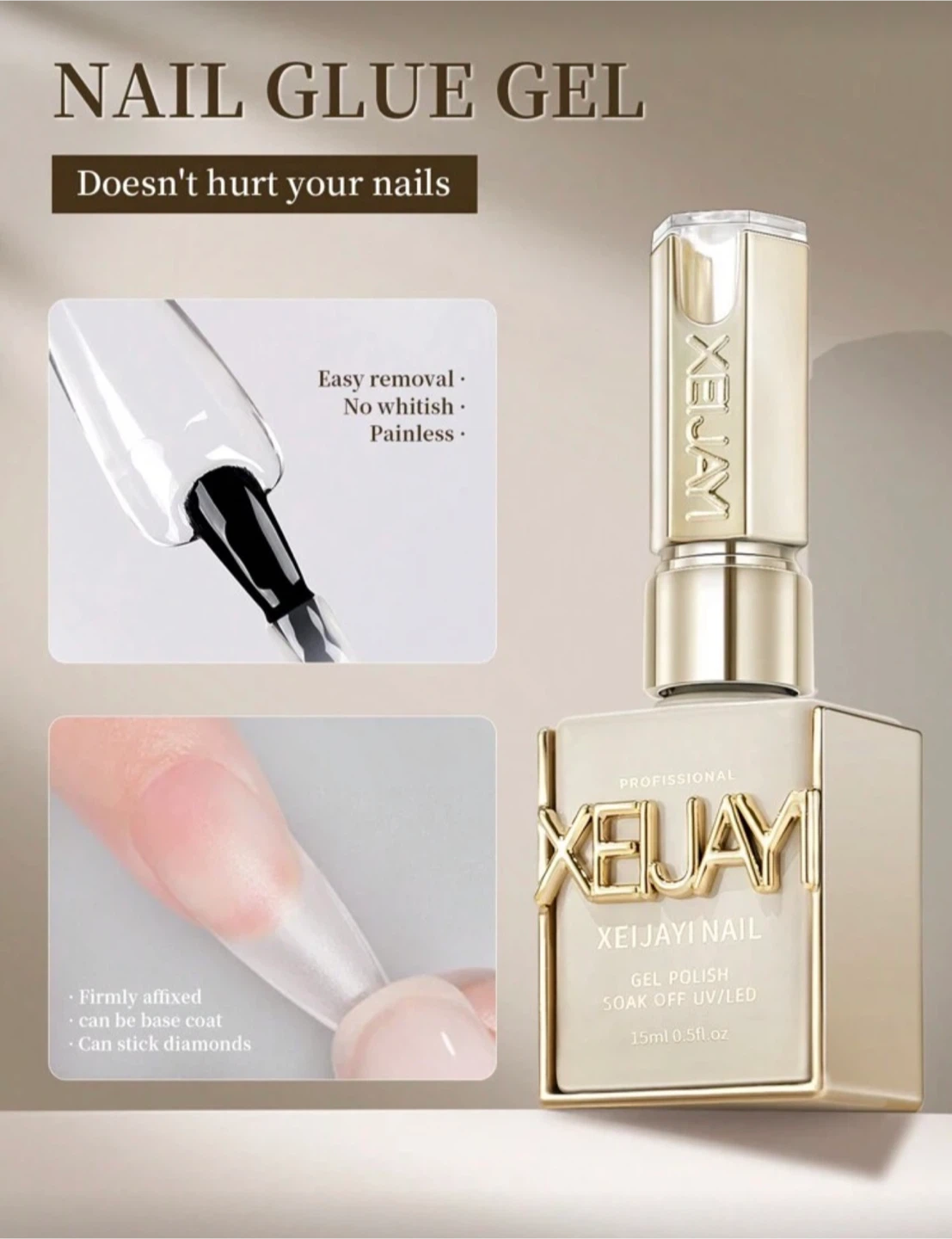 XEIJAYI Nail Glue Gel Polish 15ml