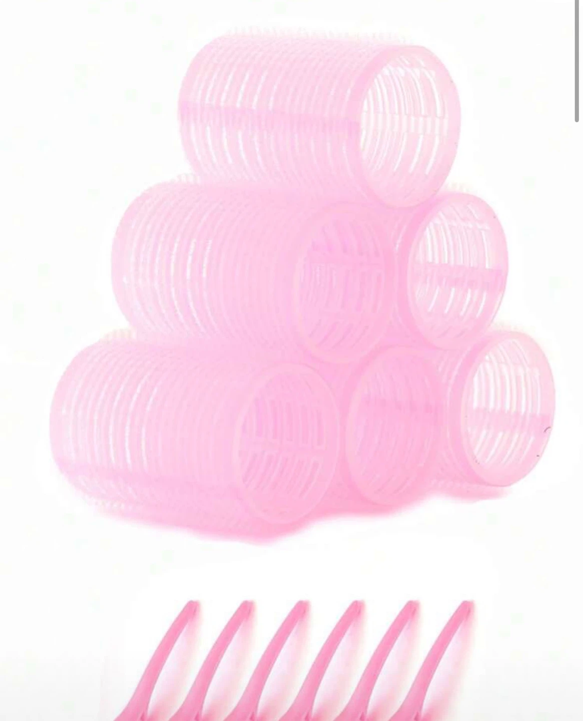 6 Rolls + 6 Clips Hair Curlers Set