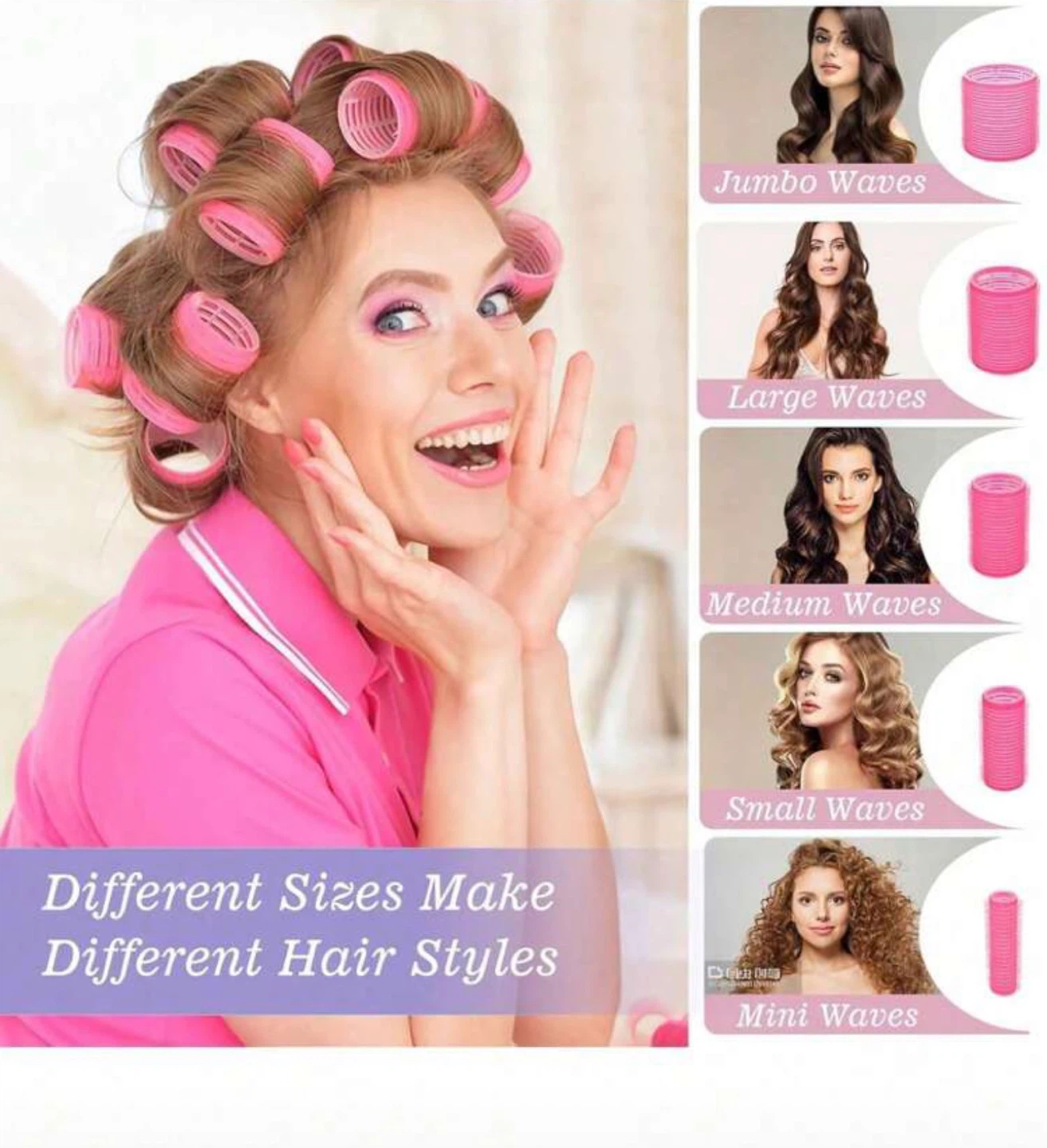 6 Rolls + 6 Clips Hair Curlers Set - photo 3
