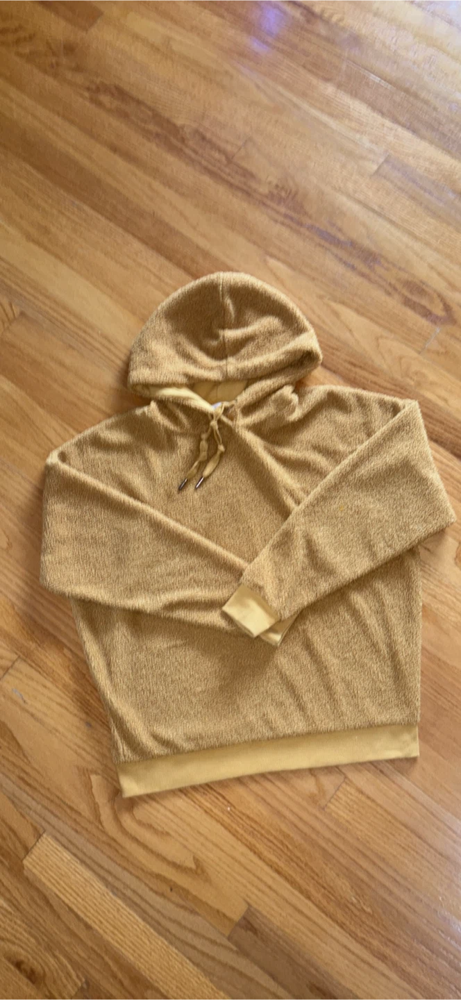 Yellow Terry Cloth Sweater