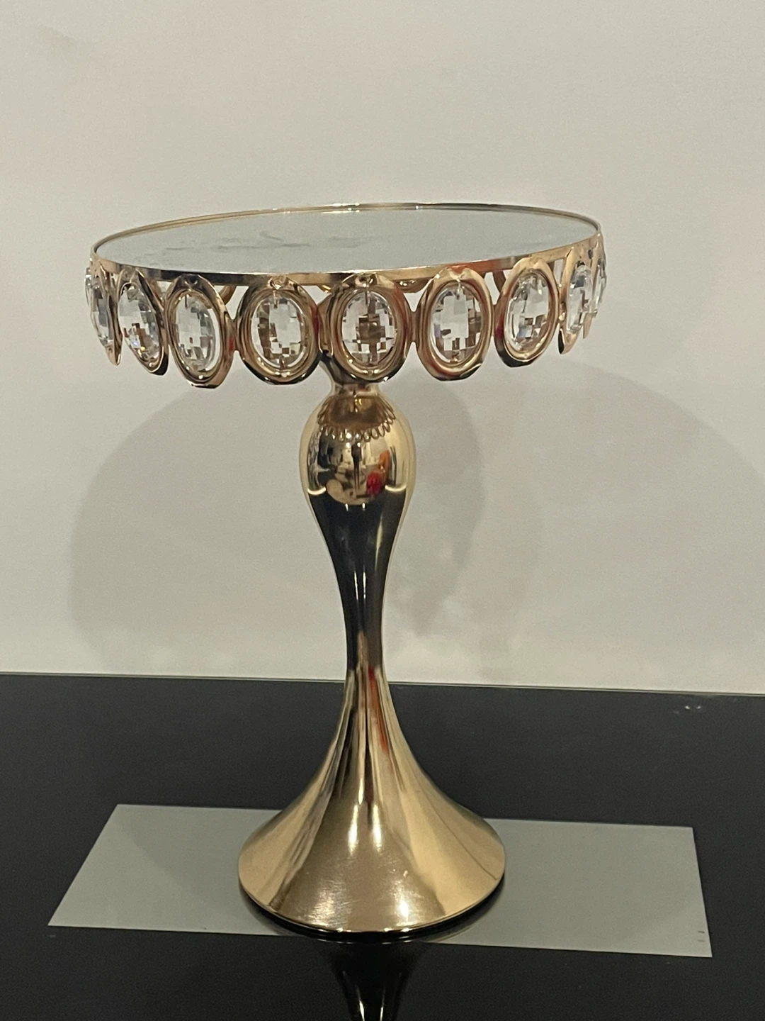 Gold Crystal Cake Stand