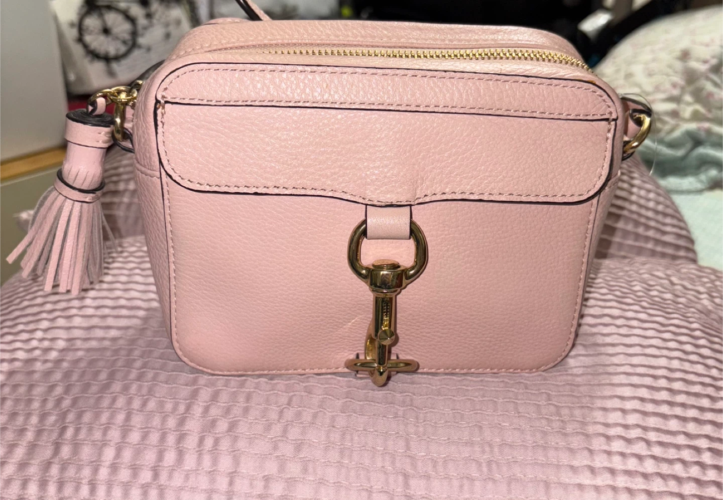 Rebecca Minkoff Pink Leather Camera Bag