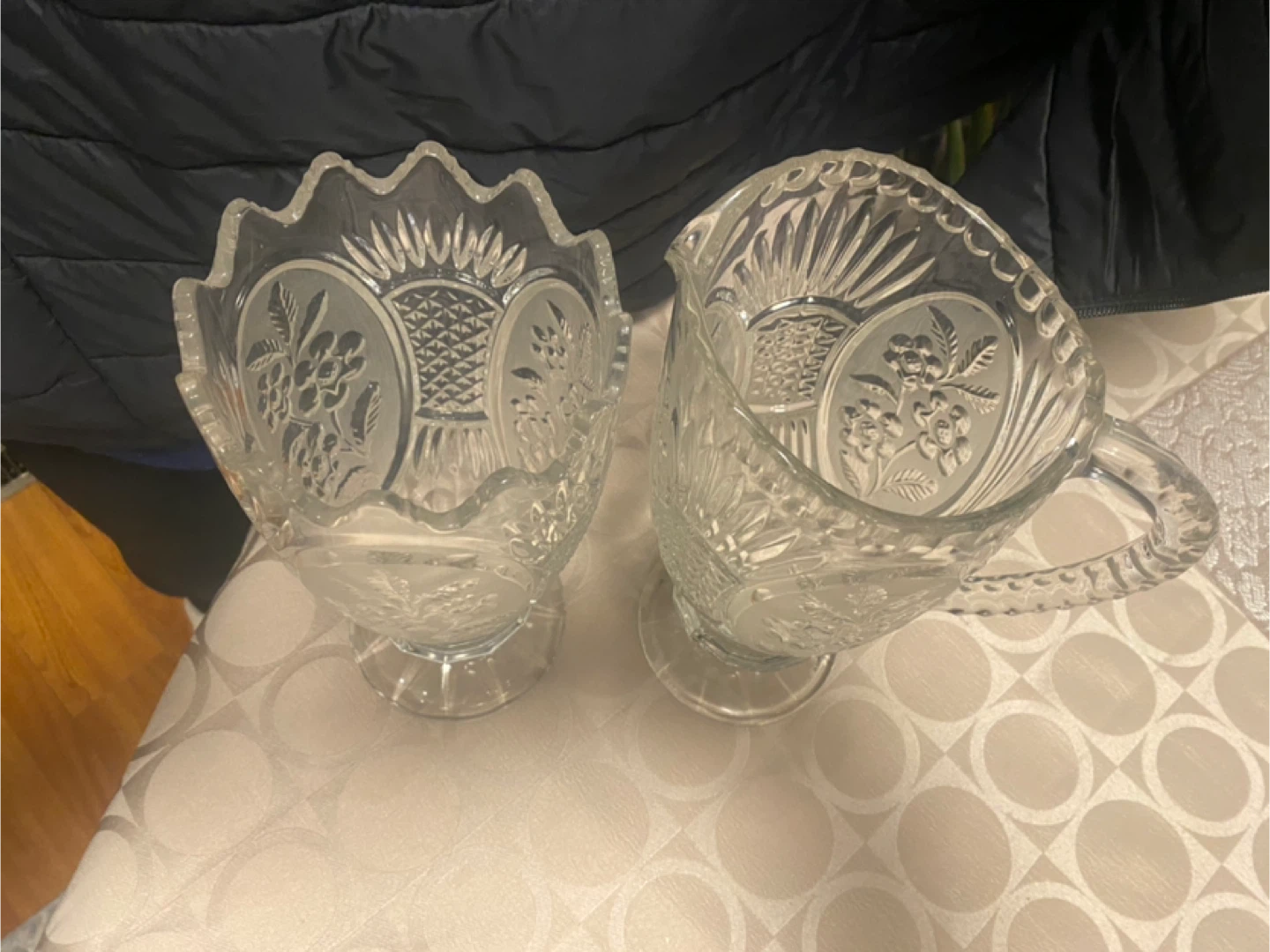 Glass Pitcher and Vase Set - photo 2