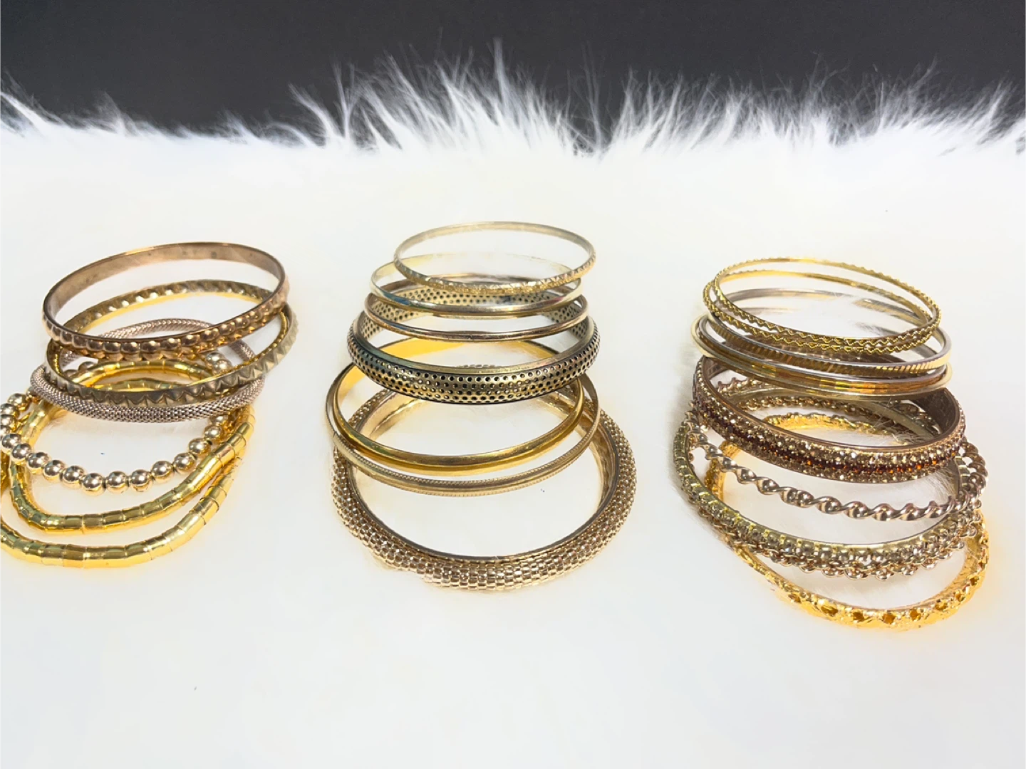 25 Assorted Bangles and Bracelets -  Gold Tones - photo 5