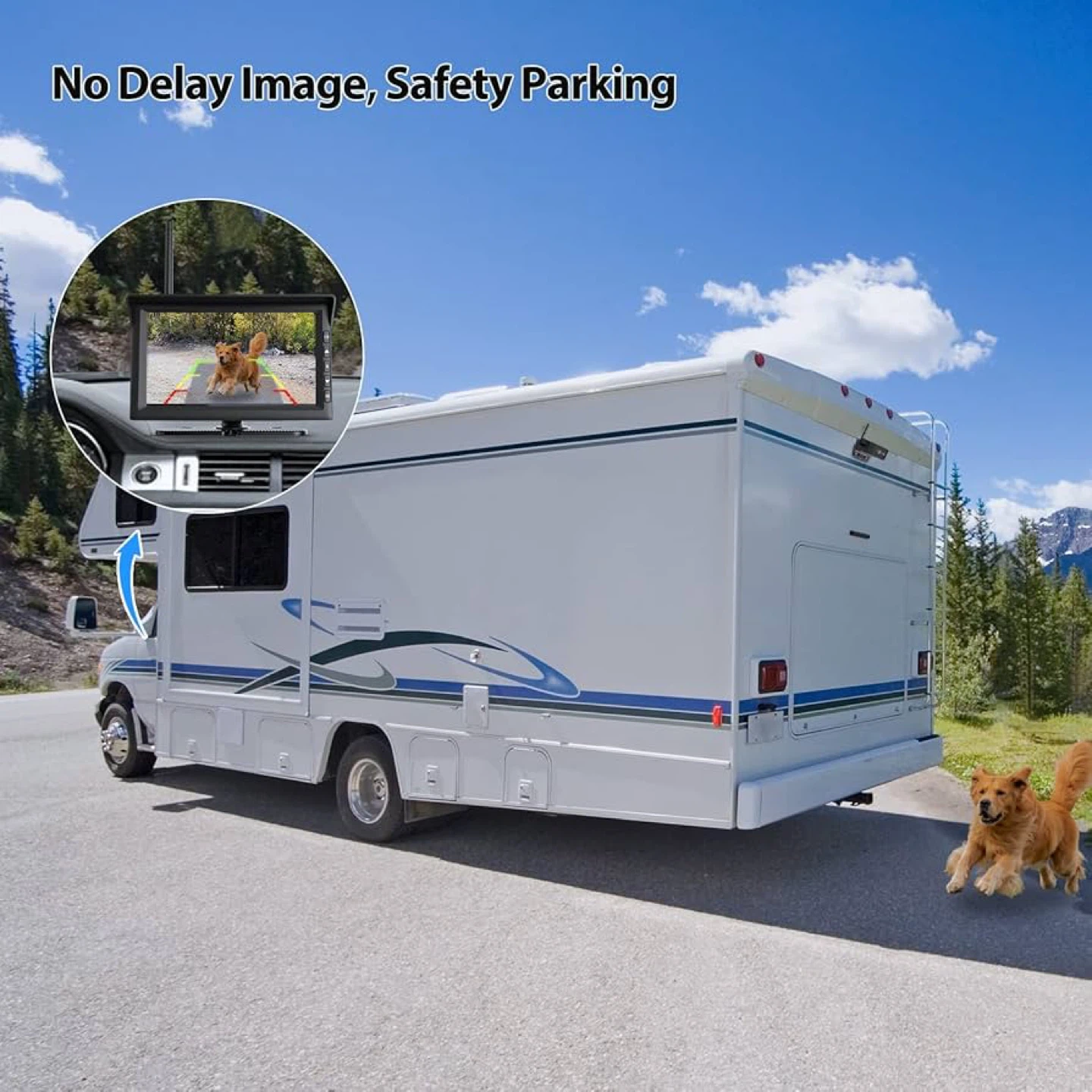 AUTO VOX Wireless Backup Camera Magnetic: 5" Portable - photo 5
