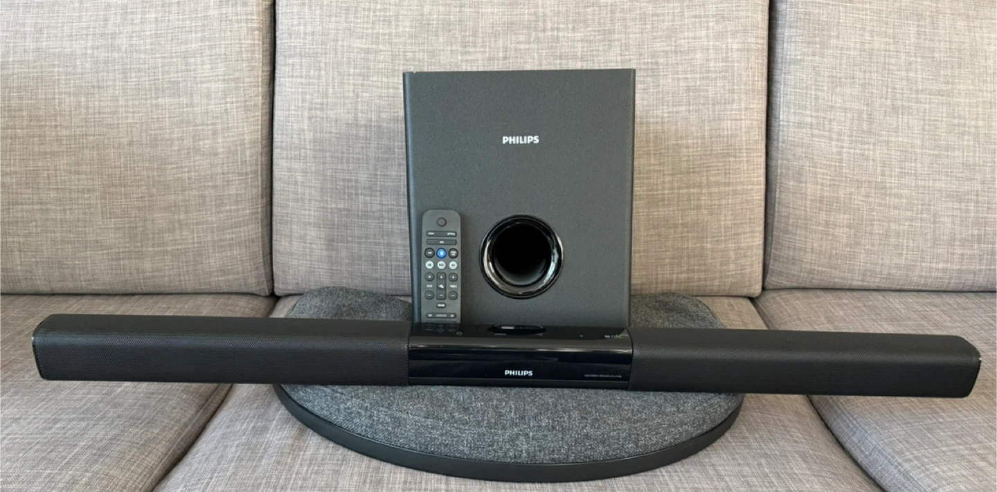 Philips Soundbar Speaker HTL3110B with Subwoofer and Remote
