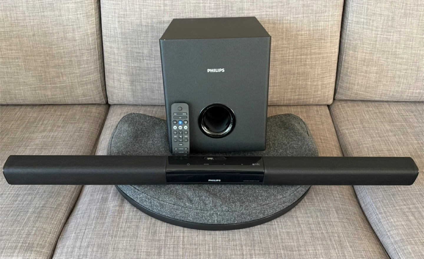 Philips Soundbar Speaker HTL3110B with Subwoofer and Remote - photo 3