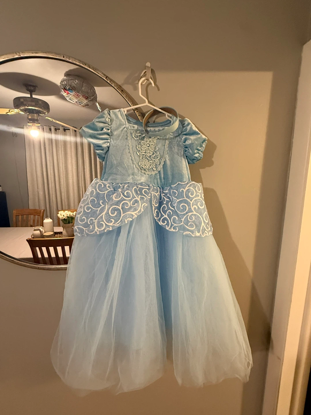 Blue Cinderella Costume Dress with Headband - photo 3