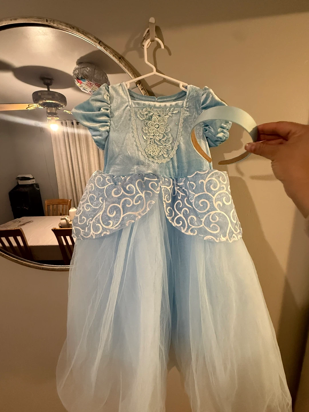 Blue Cinderella Costume Dress with Headband
