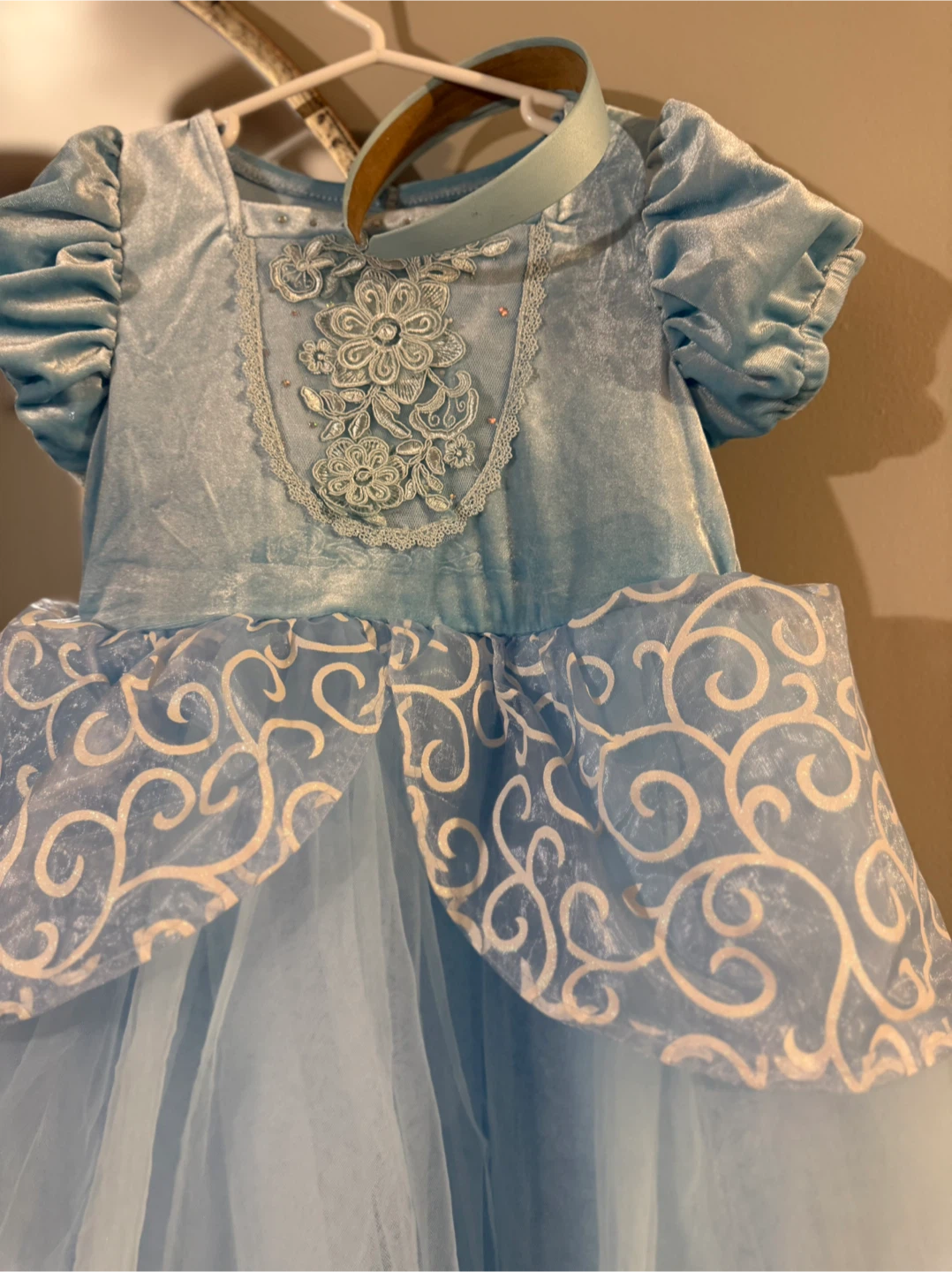Blue Cinderella Costume Dress with Headband - photo 2