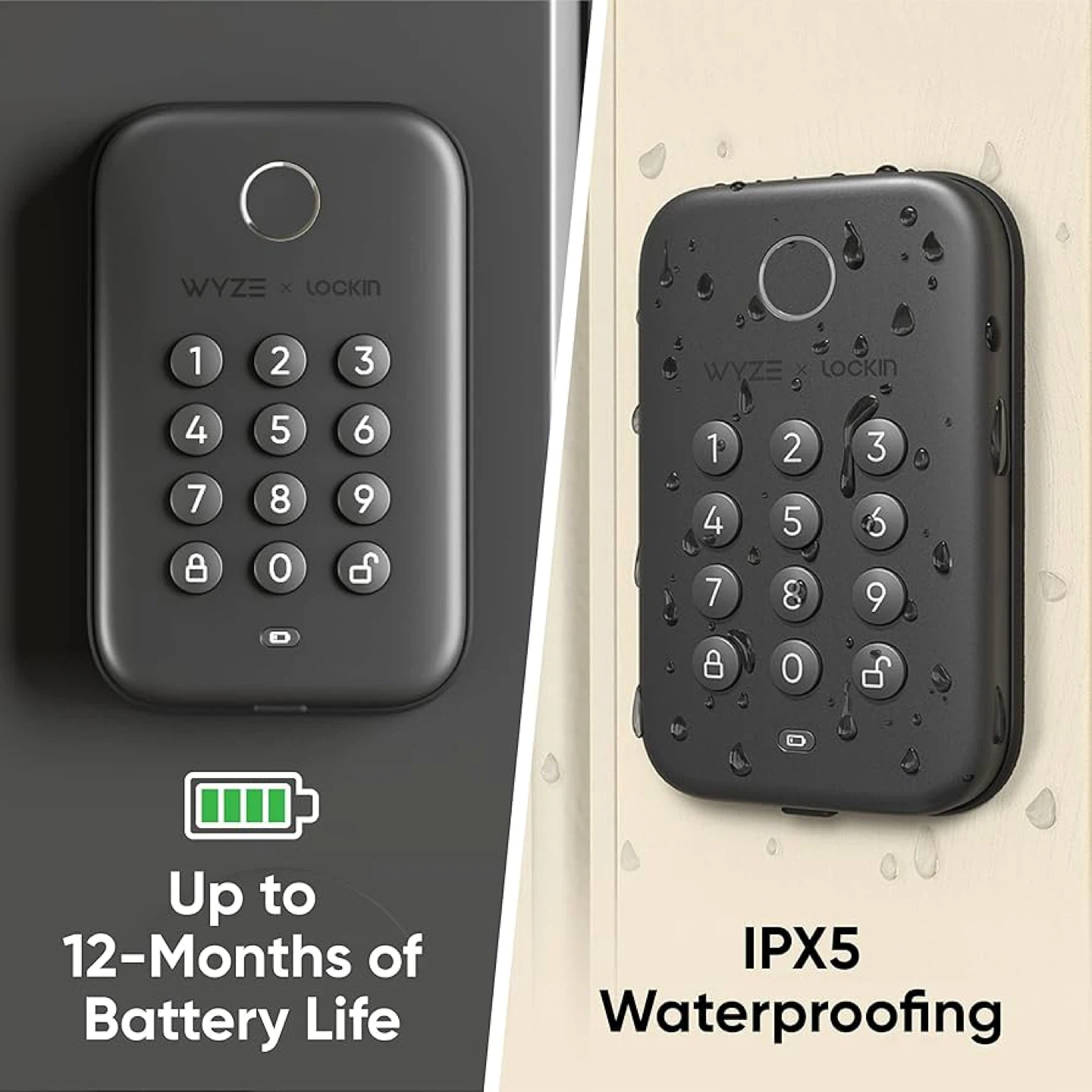 Wyze Lock Bolt Smart Door Lock - Fingerprint + Keypad - photo 3