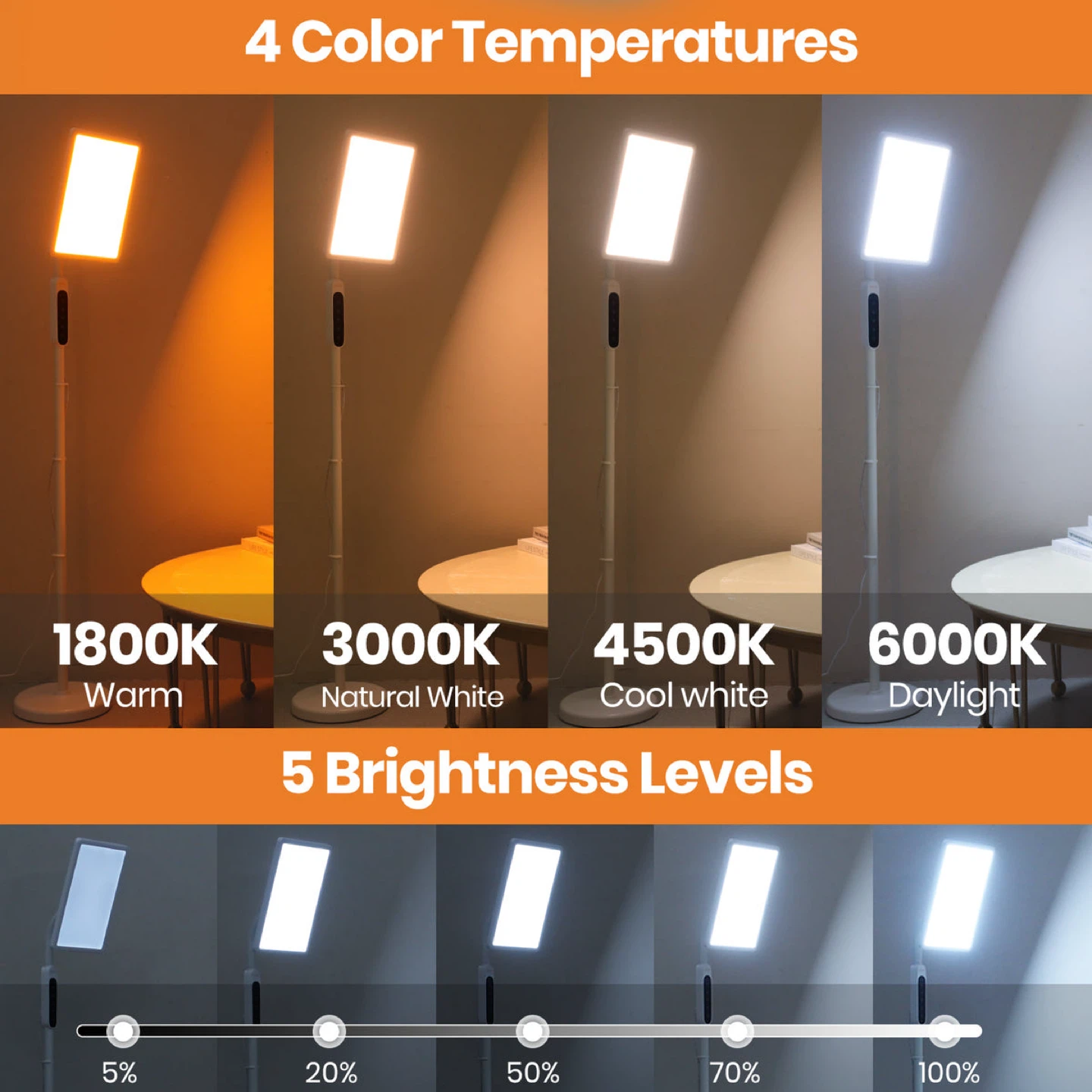 LASTAR LED Floor Therapy Lamp with Remote - photo 4