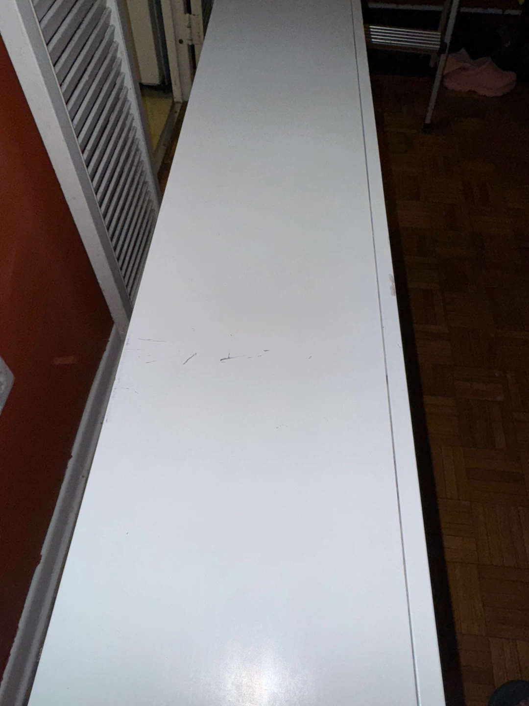 White Electric Fireplace with Flame Effect - photo 4