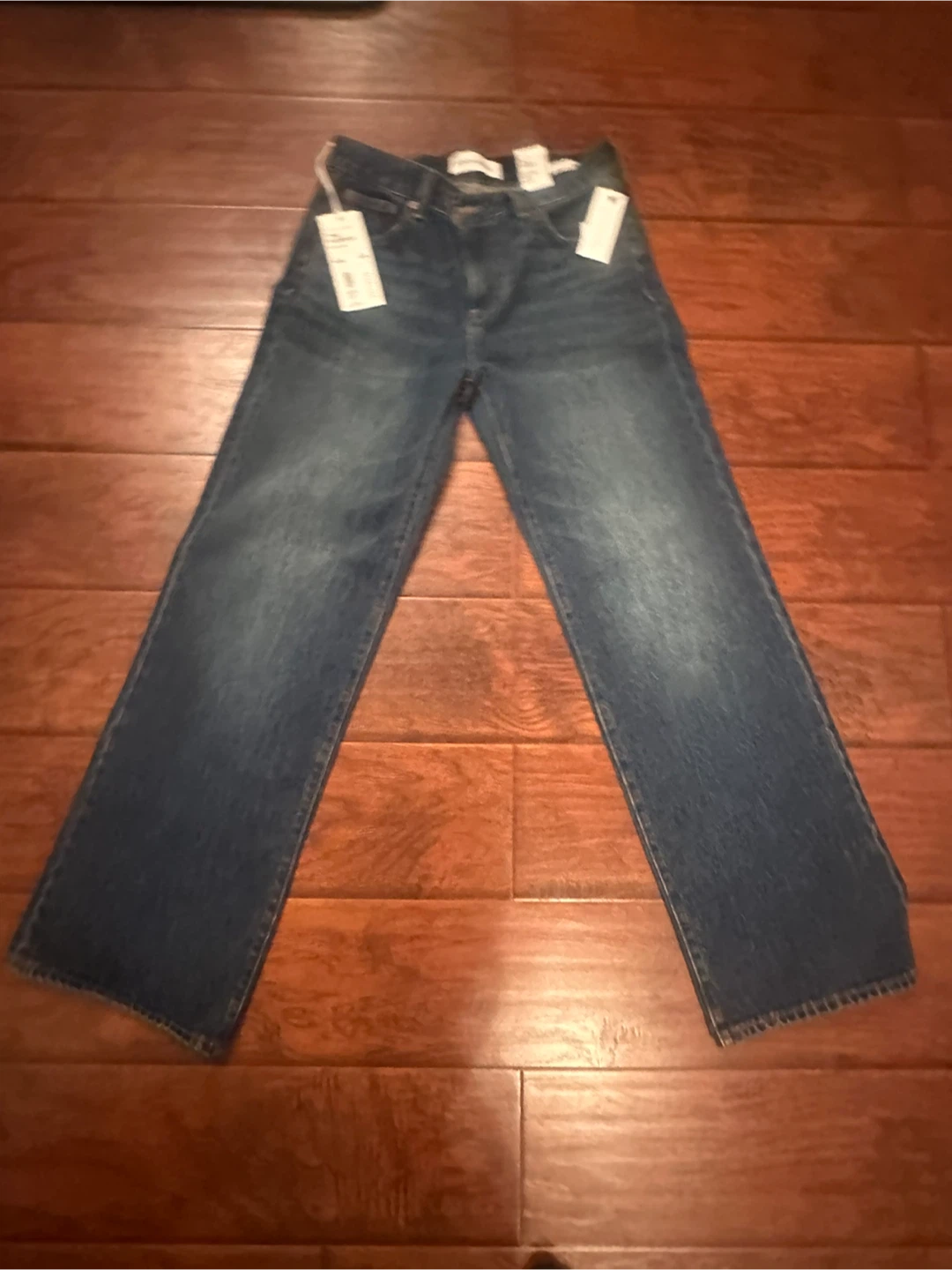 Denim Forum The Farrah Lo-Rise Wide Leg Jeans - Size 26W - photo 4