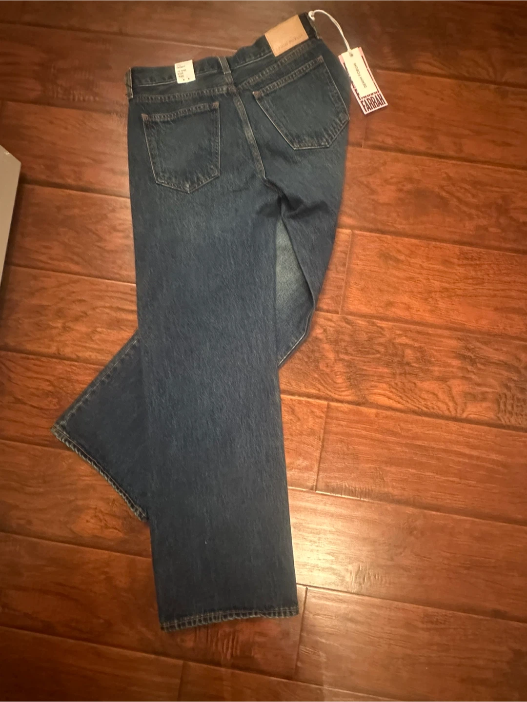 Denim Forum The Farrah Lo-Rise Wide Leg Jeans - Size 26W - photo 5