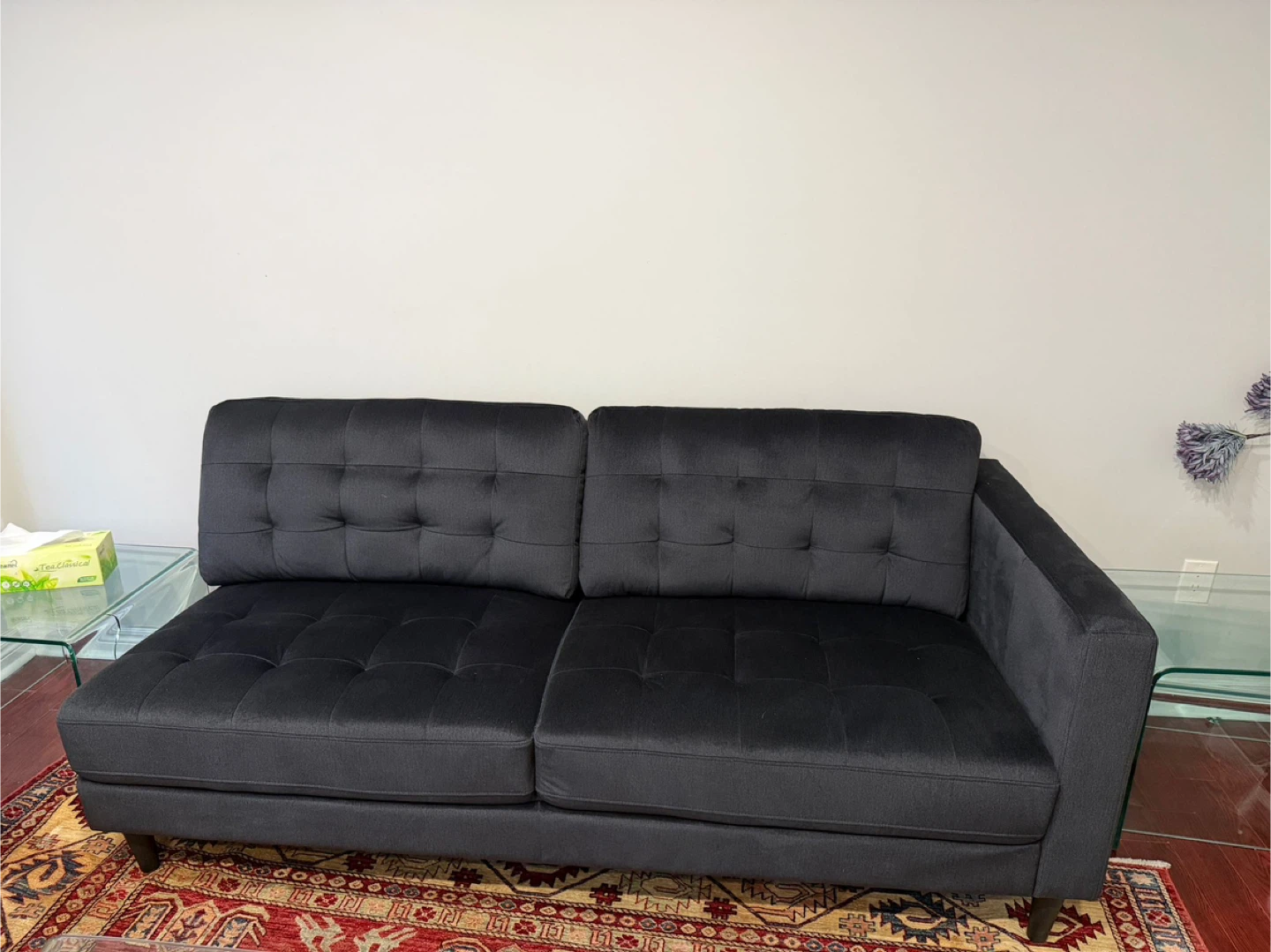 Grey Tufted Sofa